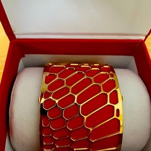 Les Georgettes Paris gold cuff bracelet - NEW! 40mm (1.5 inch)